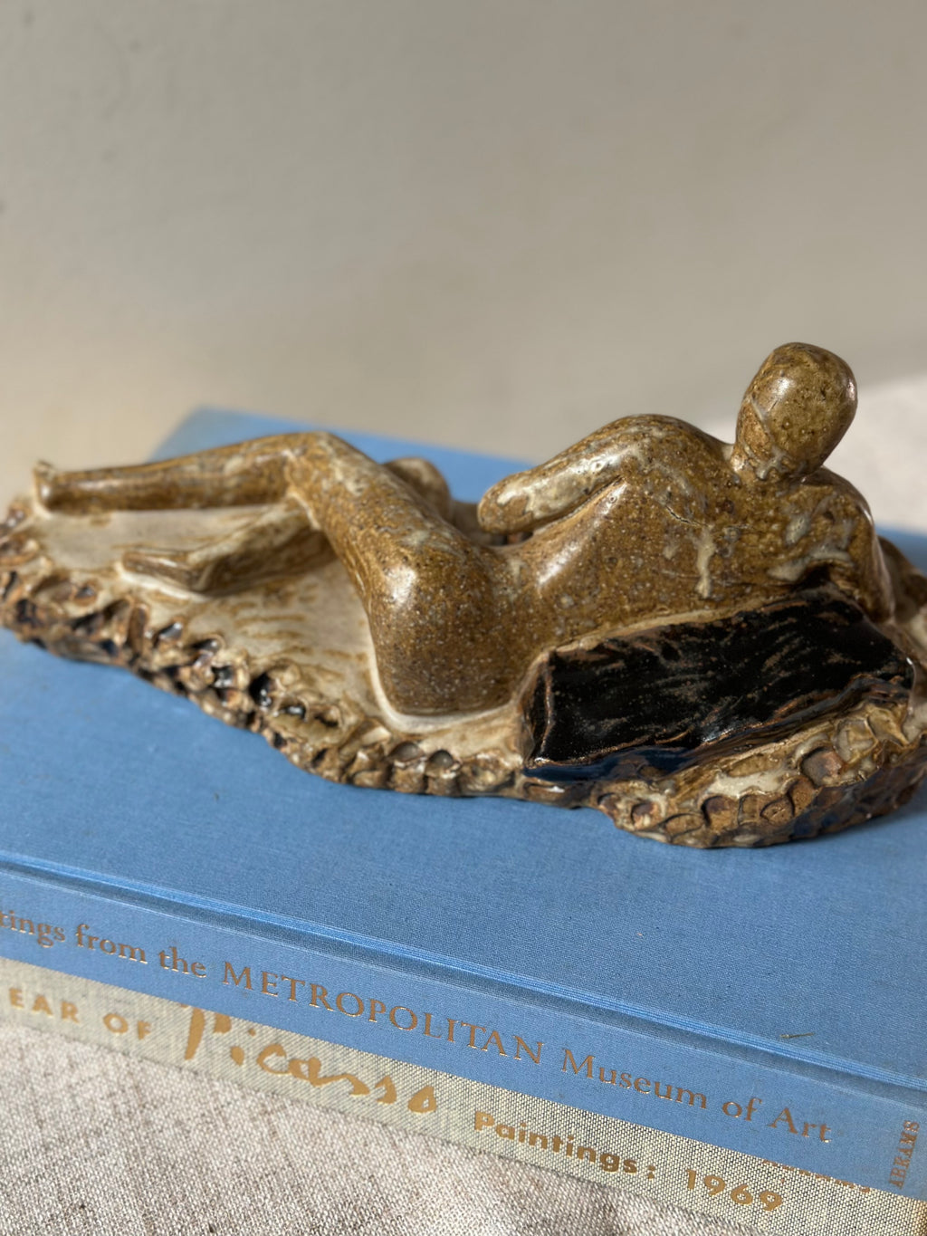 Glazed Ceramic Nude Figural Statue