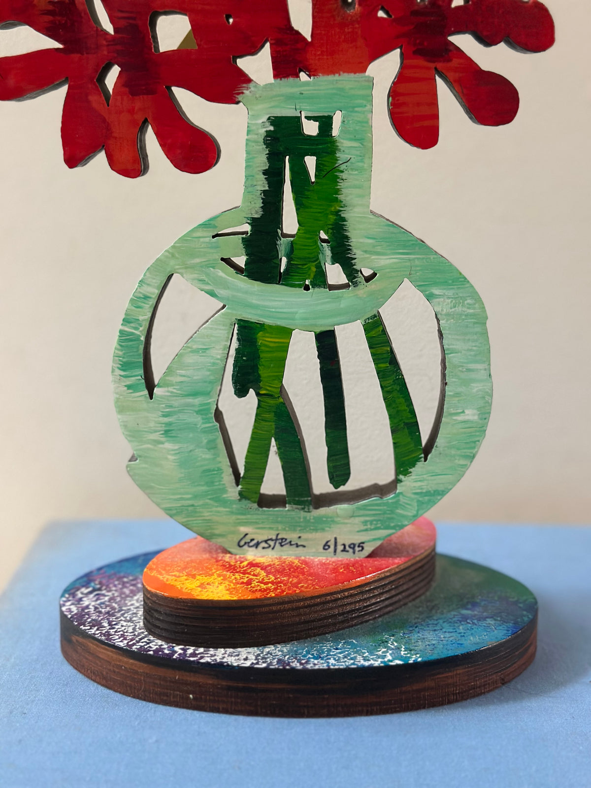 Gerstein Painted Carved Wood Sculpture