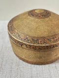 Vintage Hand Painted Paper Mache Box