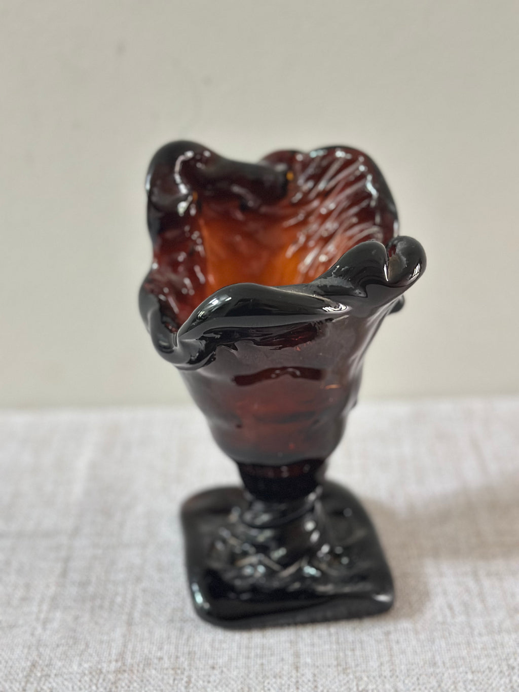 MCM Hand Blown Art Glass Vase
