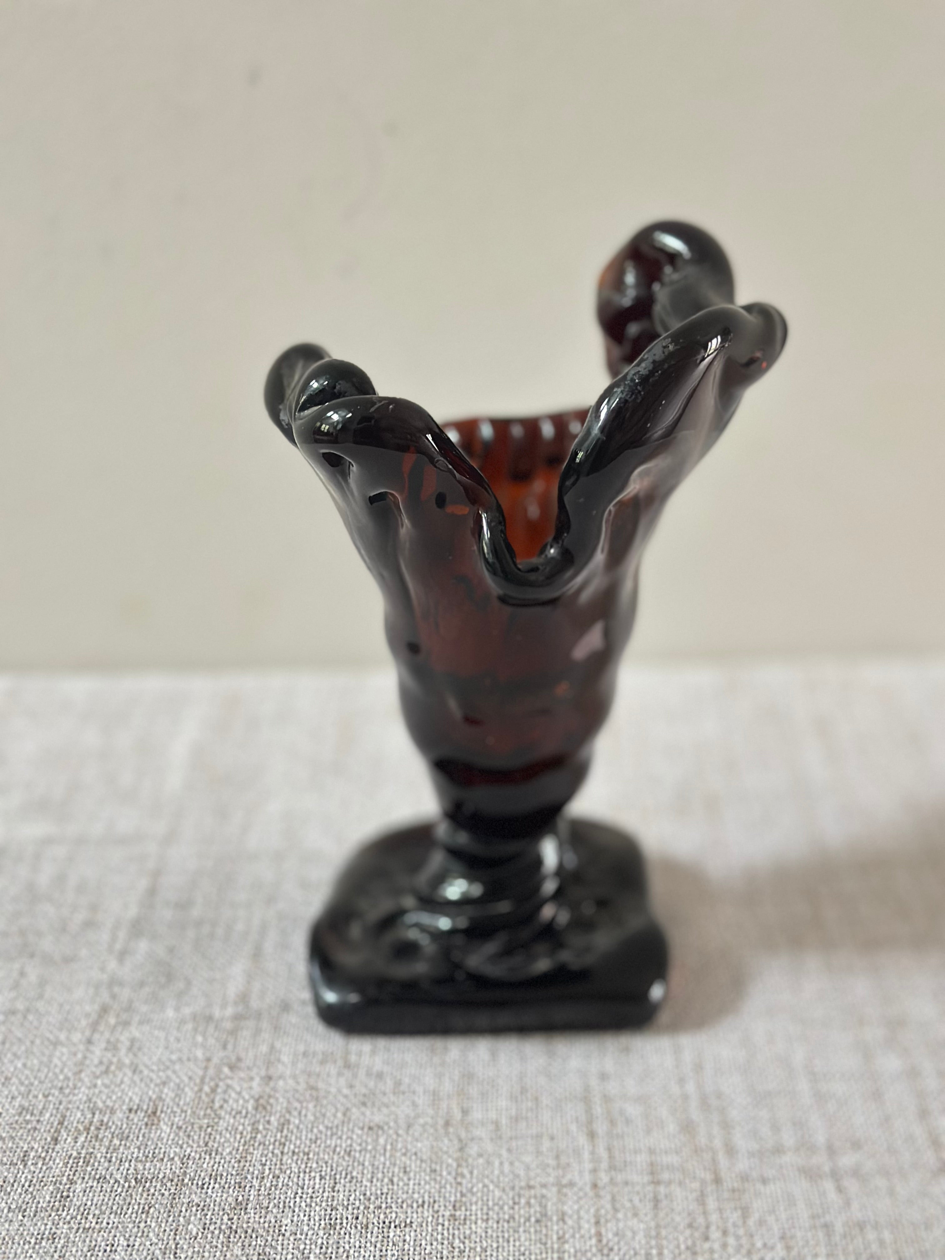 MCM Hand Blown Art Glass Vase