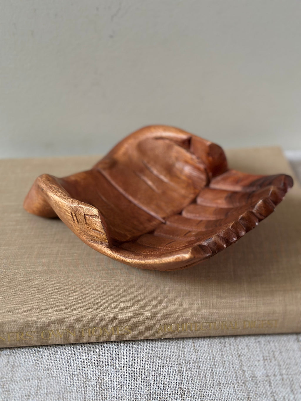 Hand Carved Hand Trinket Dish