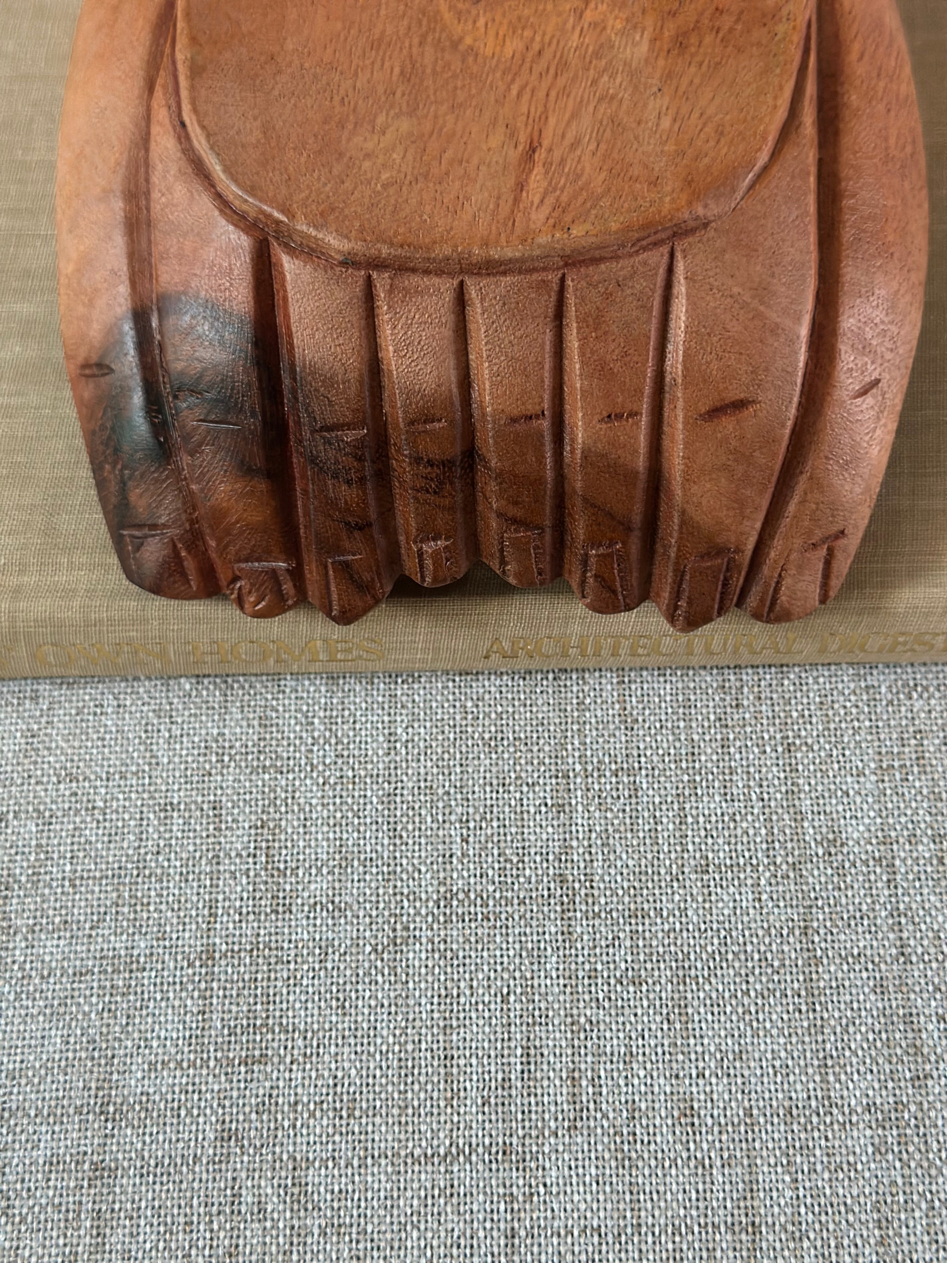 Hand Carved Hand Trinket Dish