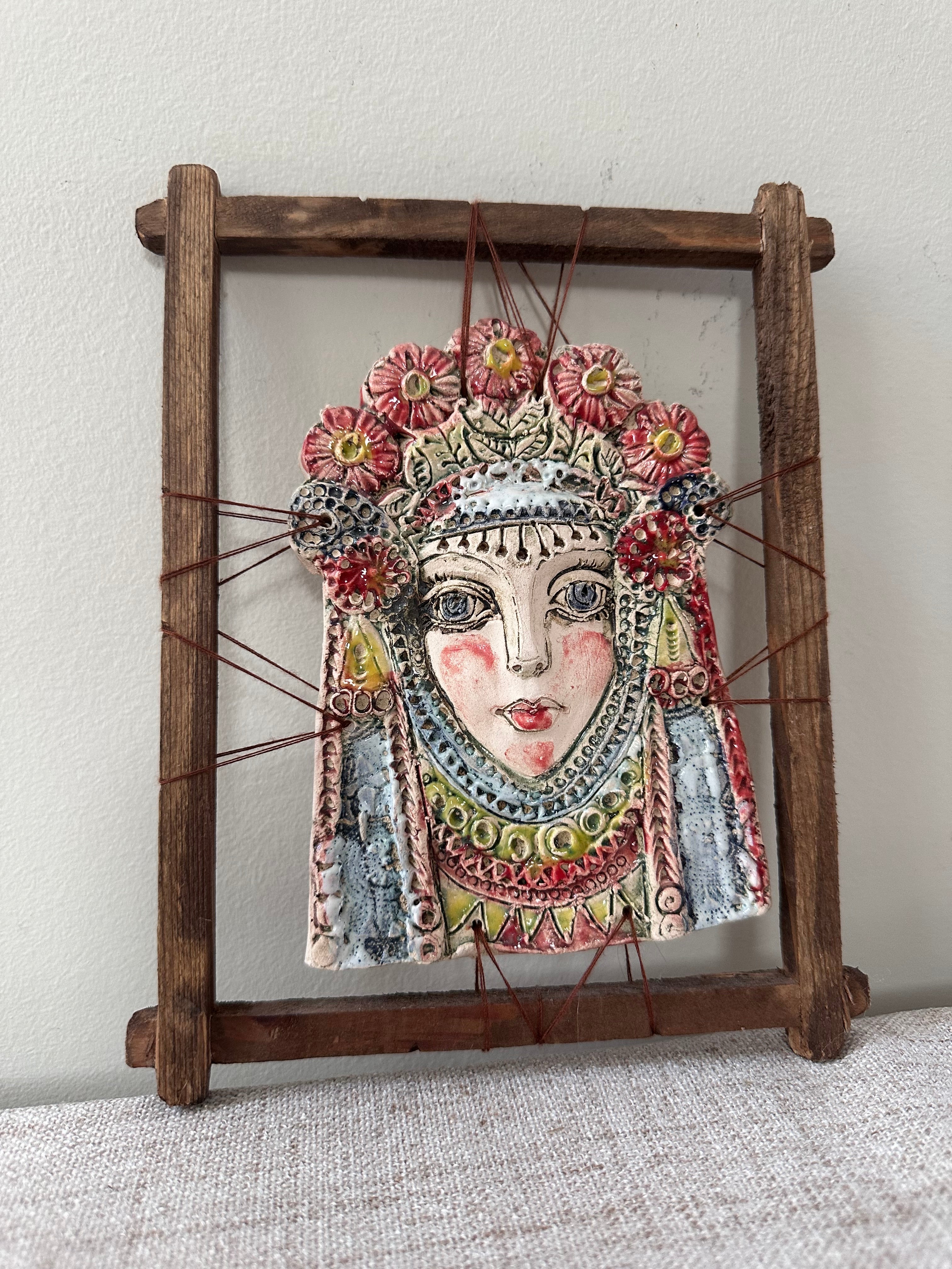 Studio Pottery Face Wall Art