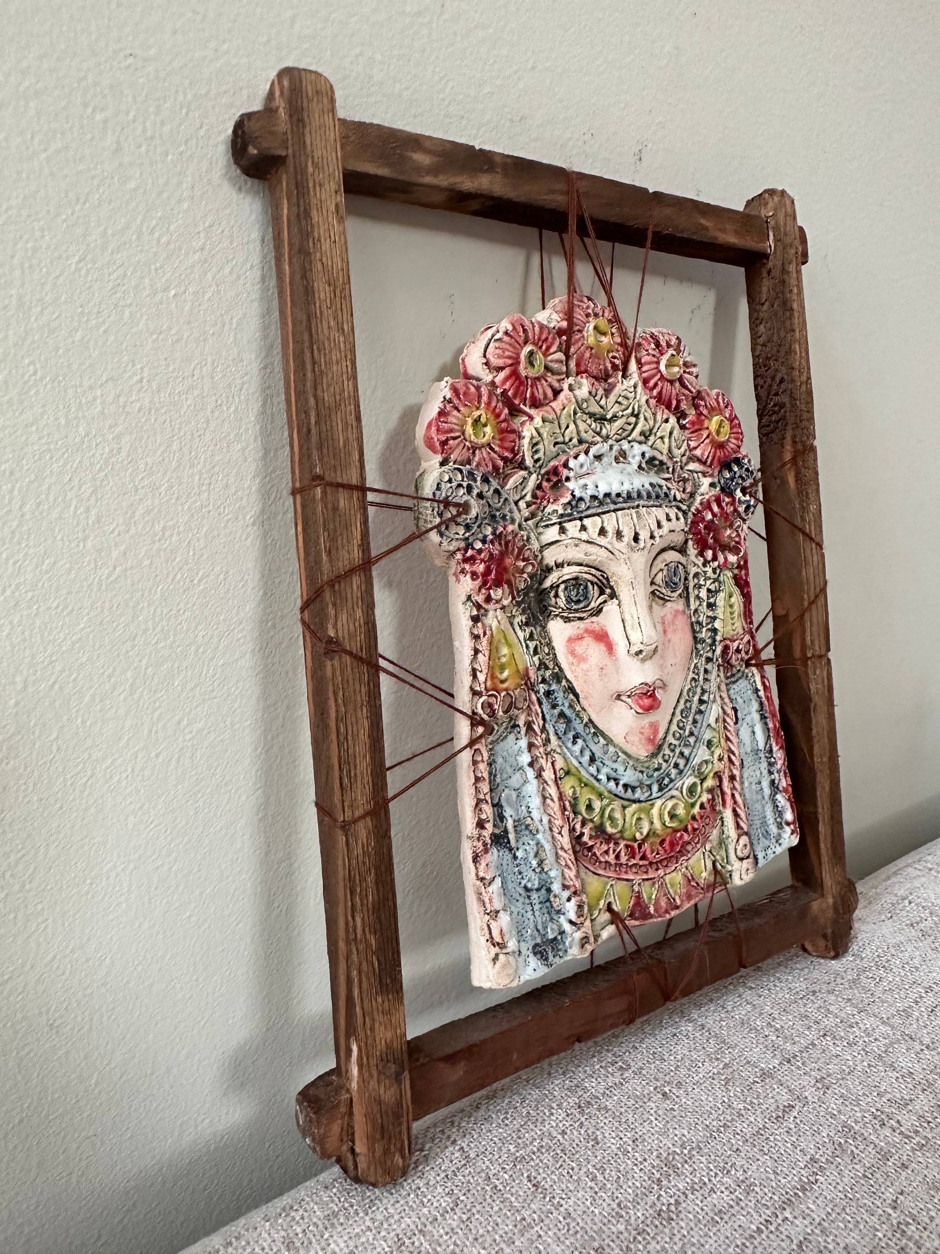Studio Pottery Face Wall Art