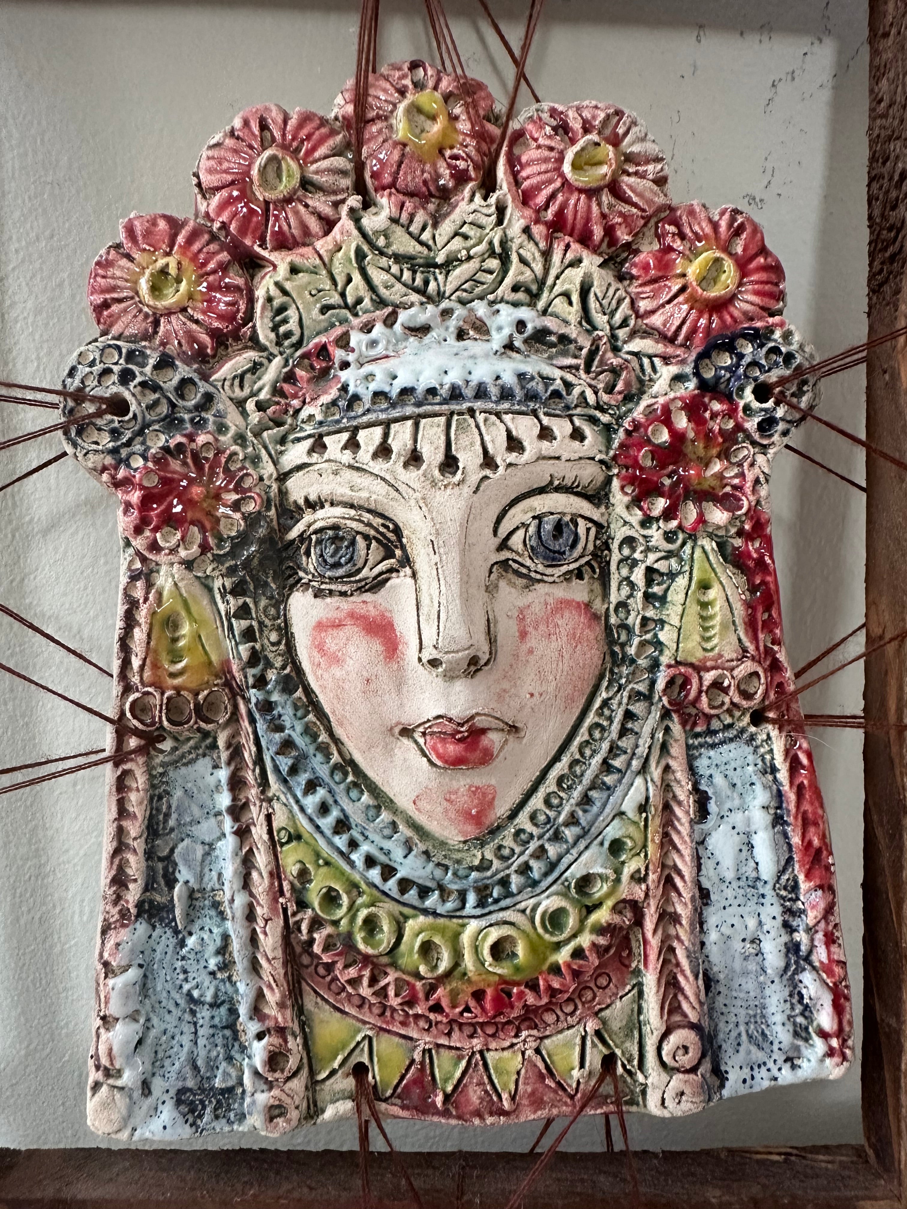 Studio Pottery Face Wall Art