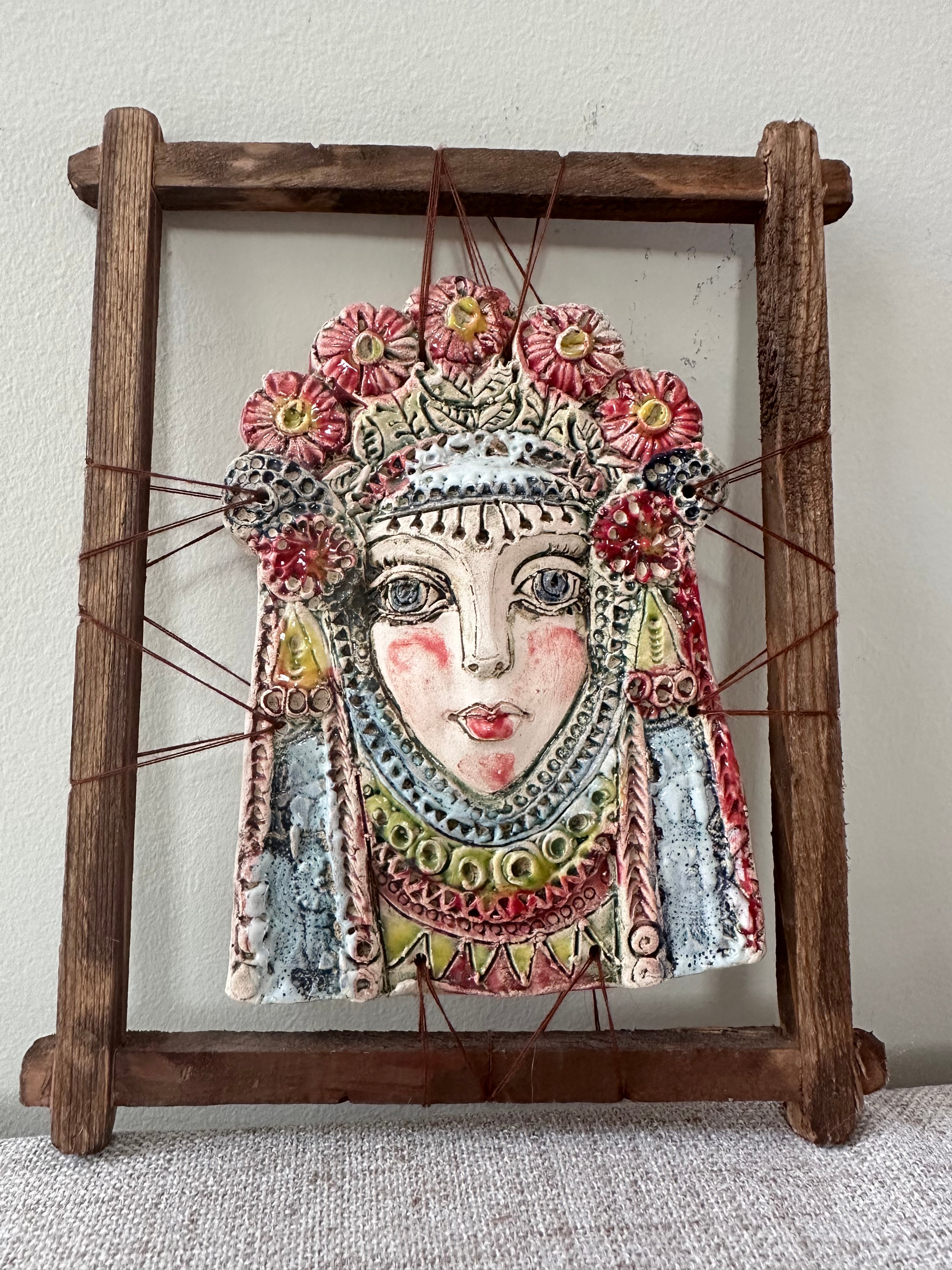 Studio Pottery Face Wall Art