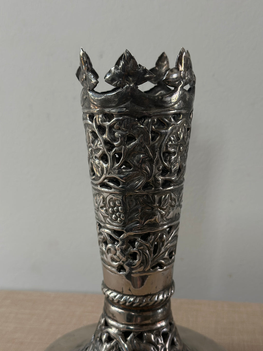 Antique Silver Vase