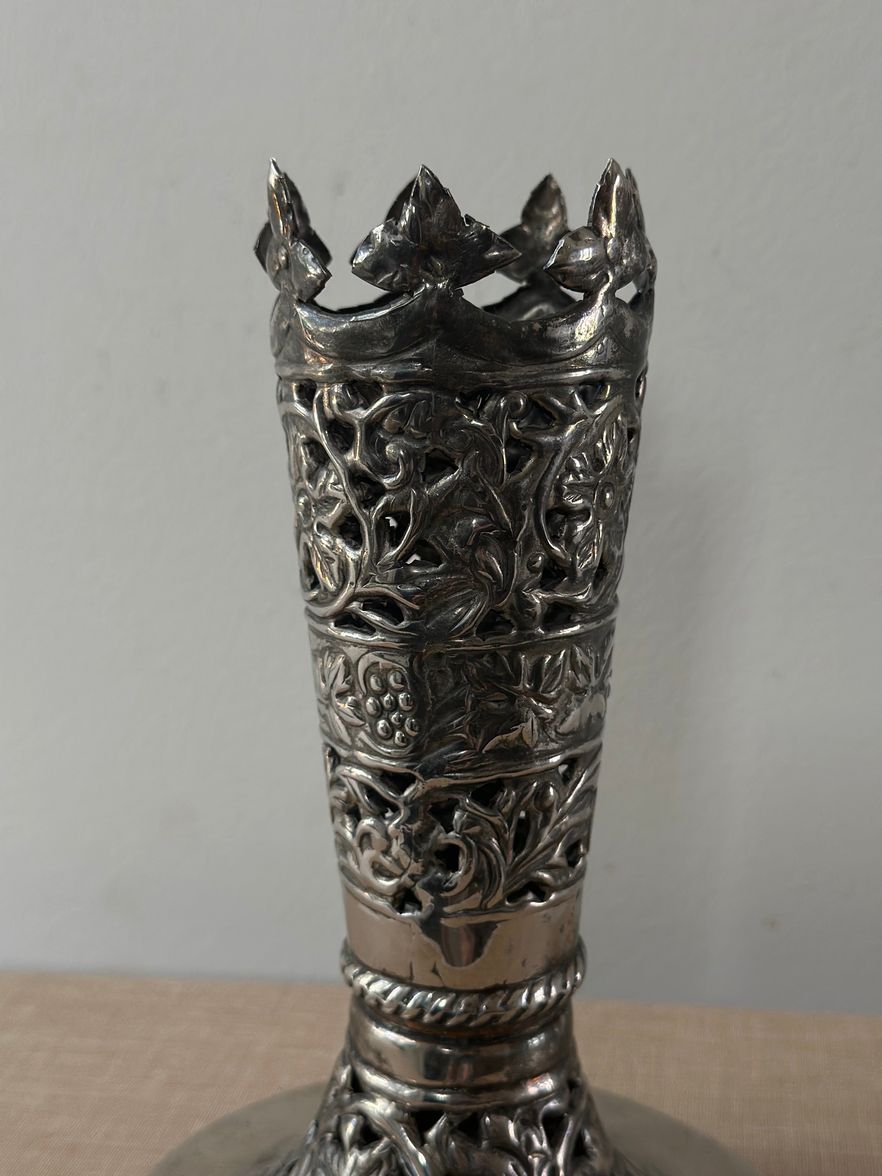 Antique Silver Vase