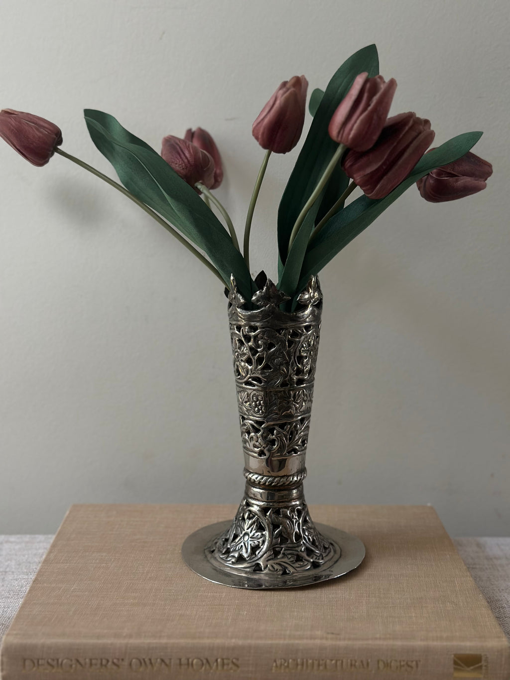 Antique Silver Vase
