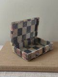 Checkerboard Soapstone Trinket Box