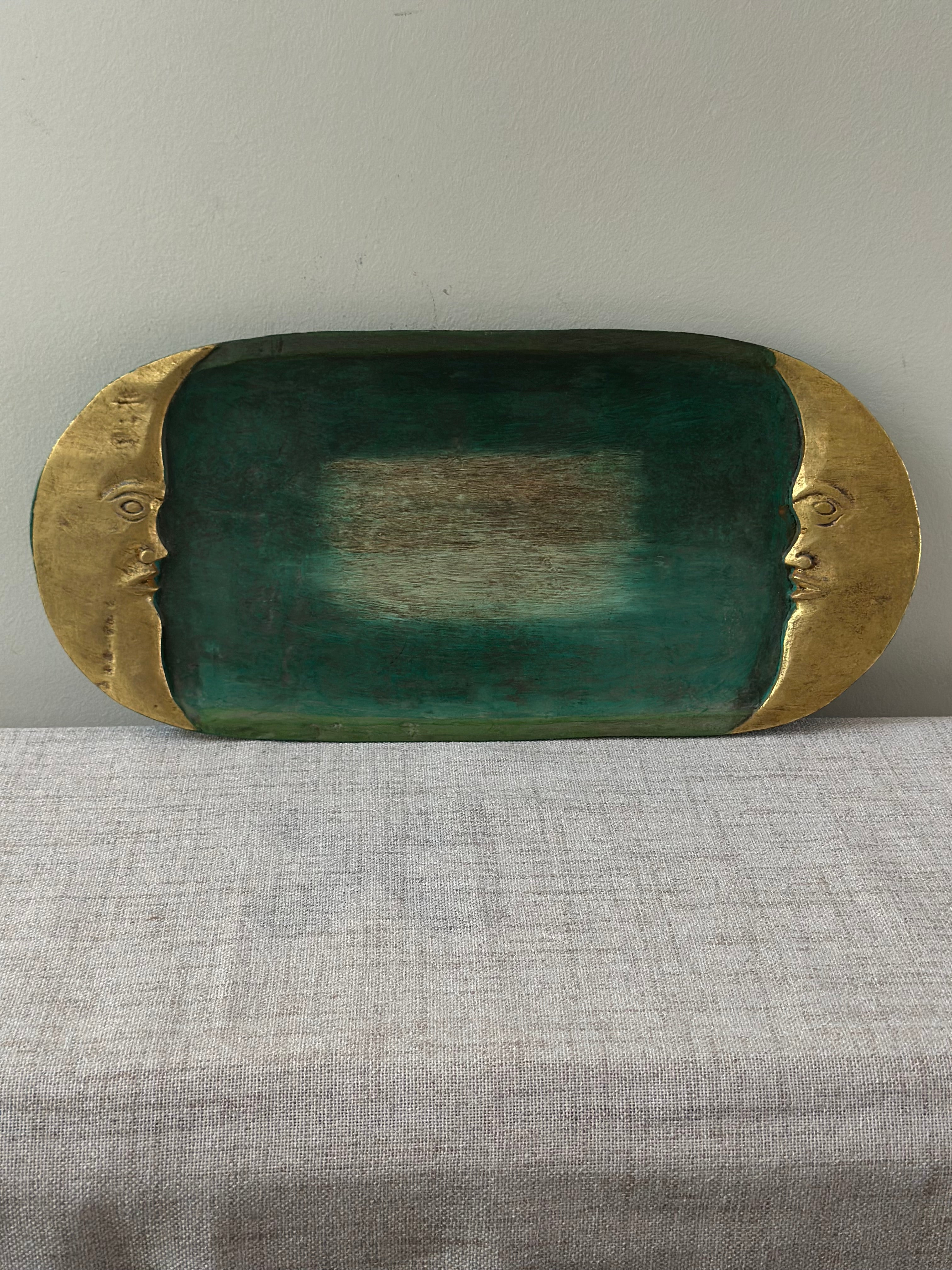 Hand Painted Moon Tray