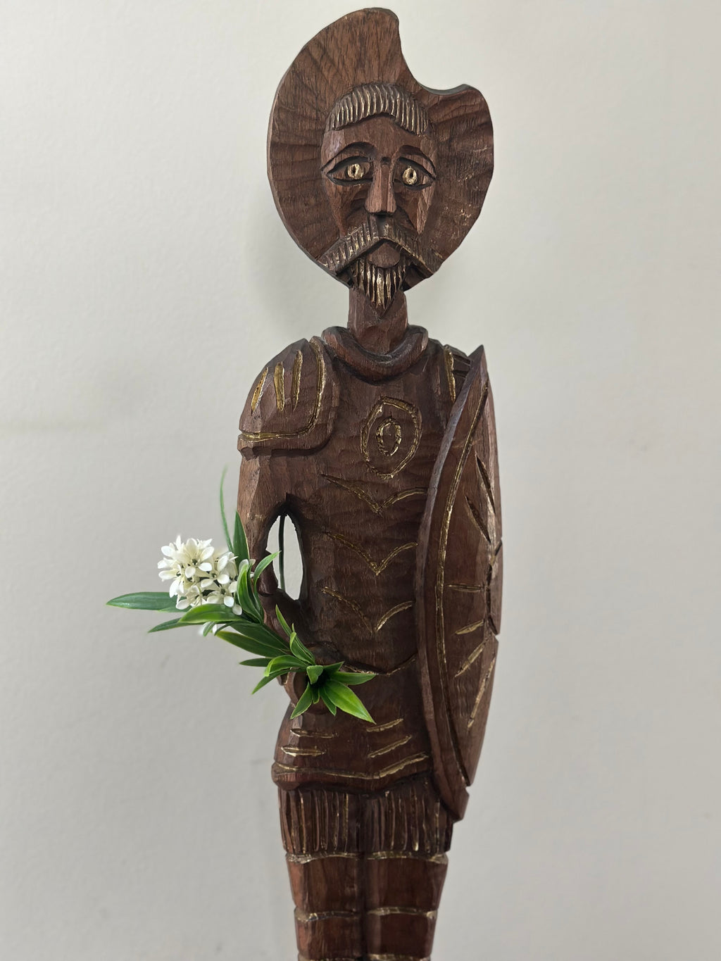 Hand Carved Wooden Don Quixote Statue