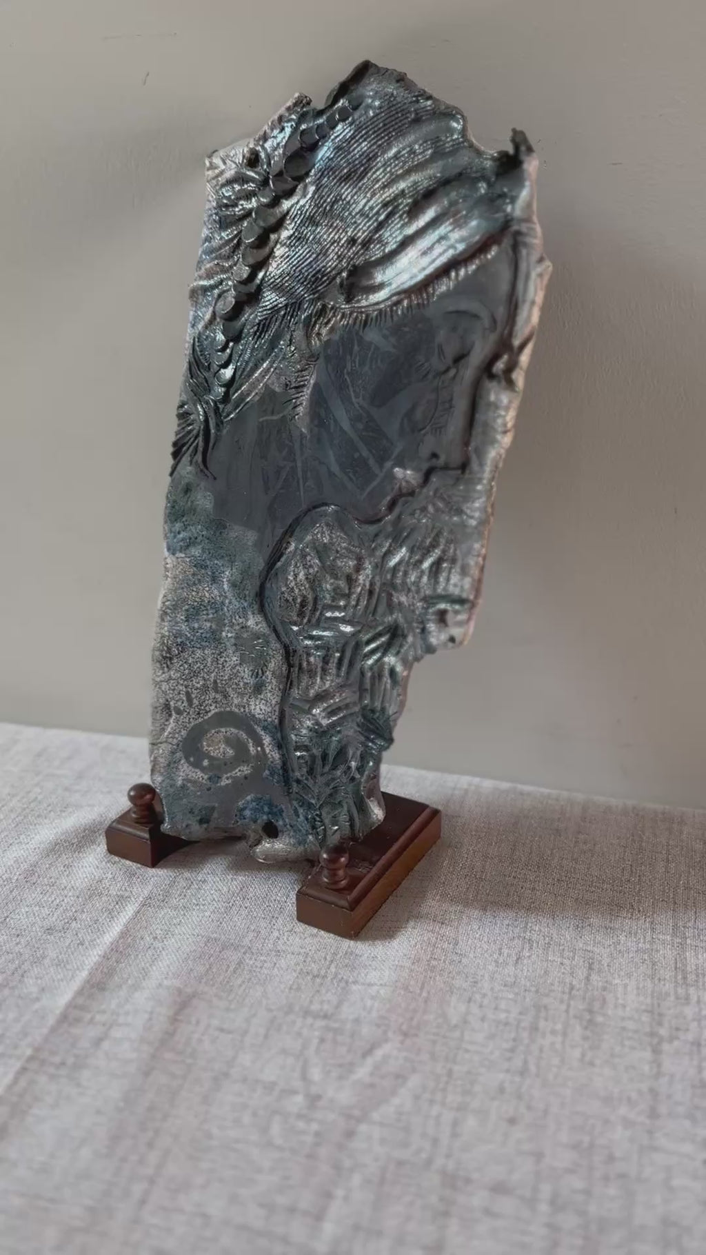 Studio Pottery Female Relief Plaque